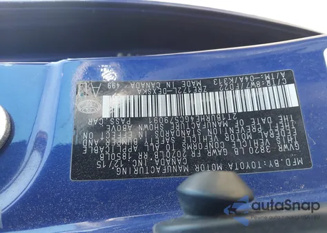 2016 Toyota Corolla L/Le/Le Pls/Prm/S/S Pls from USA, damaged, VIN 2T1BURHE4GC579091